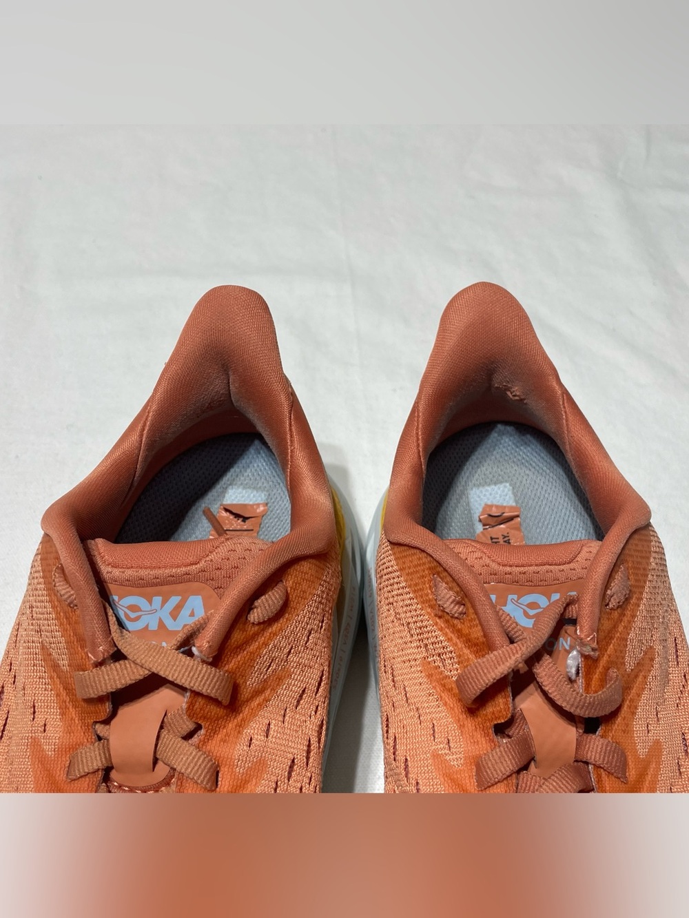 HOKA Clifton 8 Womens 7 Wide SBSCR Orange 1121375 Running Shoes Comfort - Picture 4 of 16